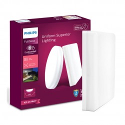 Philips Rimless Full Glow 6-Watt Square LED Surface Downlighter for Ceiling | LED Ceiling Light for Home & Hall (Cool Day Light)