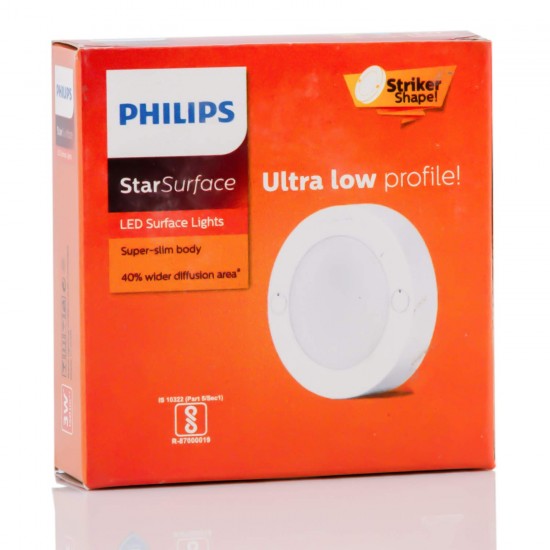 Philips 3W StarSurface Striker Cabinet Cool White Flush Mount Ceiling Lamp Philips 3W StarSurface Striker Cabinet Cool White Flush Mount Ceiling Lamp