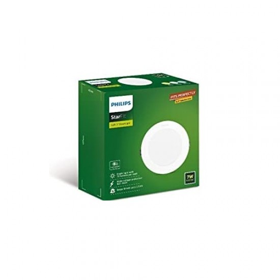 Philips Starfit 7-watt Concealed JB LED downlighter for Ceiling with 3 inch Cut-Out (Cool Day Light) Philips Starfit 7-watt Concealed JB LED downlighter for Ceiling with 3 inch Cut-Out (Cool Day Light)