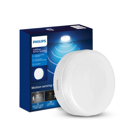 PHILIPS Full Glow Motion Sensor 15-watt Round LED Surface Downlighter | Cool Day Light PHILIPS Full Glow Motion Sensor 15-watt Round LED Surface Downlighter | Cool Day Light