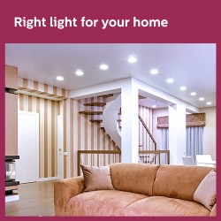 PHILIPS Rimless Full Glow 15-watt Round LED Surface Downlighter | Cool Day Light