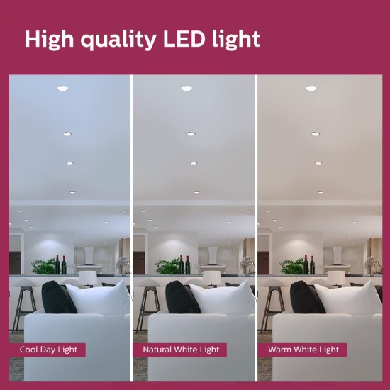 PHILIPS Rimless Full Glow 15-watt Round LED Surface Downlighter | Warm White PHILIPS Rimless Full Glow 15-watt Round LED Surface Downlighter | Warm White