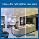 PHILIPS Ultra Glow 10-watt Square LED Downlighter | 3 Colors in 1 Recessed LED Downlight | LED Ceiling Light for Home and Hall | Cut Out: 4 inch, Color: Tunable White PHILIPS Ultra Glow 10-watt Square LED Downlighter | 3 Colors in 1 Recessed LED Downlight | LED Ceiling Light for Home and Hall | Cut Out: 4 inch, Color: Tunable White