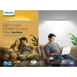 Philips TwinGlow 20-Watt +20-Watt LED Up-Down Batten Tubelight