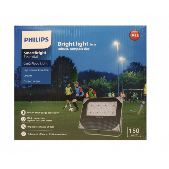 Philips 150W Smartbright Slim Led Flood Light, Warm White (BVP176) Philips 150W Smartbright Slim Led Flood Light, Warm White (BVP176)