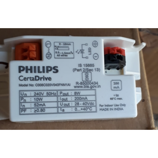Philips CertaDrive 8W 300mA - 929003422006 Philips CertaDrive 8W 300mA - 929003422006