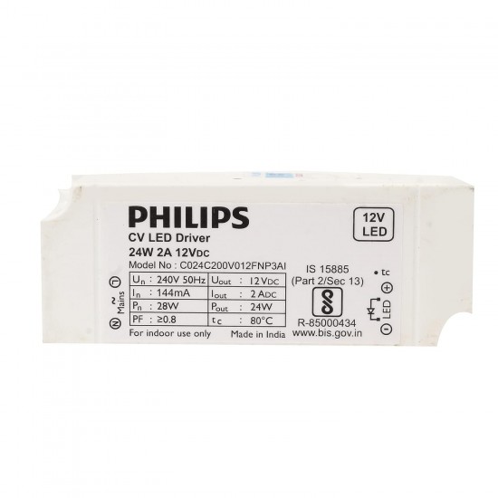 Philips 24W 2A 12V Driver for Strip Philips 24W 2A 12V Driver for Strip
