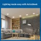 PHILIPS Astra Sleek 15-watt Square LED Downlighter | LED Ceiling Light for Home and Hall | Cut Out: 140 mm, Color: Cool Day Light PHILIPS Astra Sleek 15-watt Square LED Downlighter | LED Ceiling Light for Home and Hall | Cut Out: 140 mm, Color: Cool Day Light