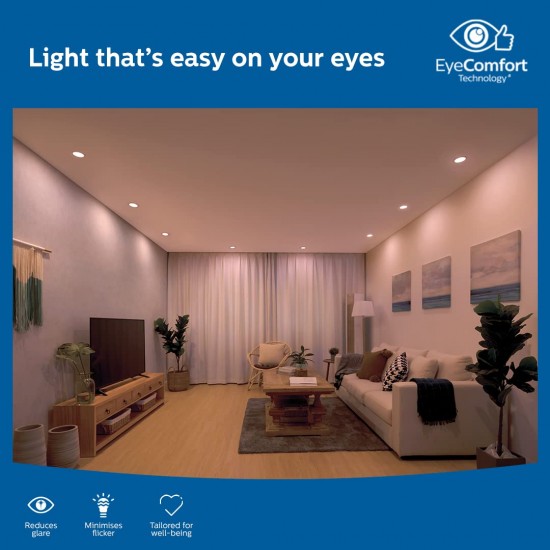 PHILIPS Astra Sleek 22-watt Round LED Downlighter | LED Ceiling Light for Home and Hall | Cut Out: 188 mm, Color: Warm White PHILIPS Astra Sleek 22-watt Round LED Downlighter | LED Ceiling Light for Home and Hall | Cut Out: 188 mm, Color: Warm White