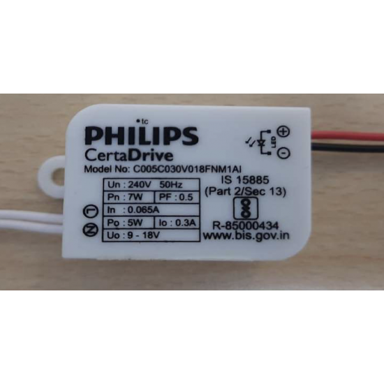 PHILIPS CertaDrive 5W 300mA 18V - 929002889706 PHILIPS CertaDrive 5W 300mA 18V - 929002889706