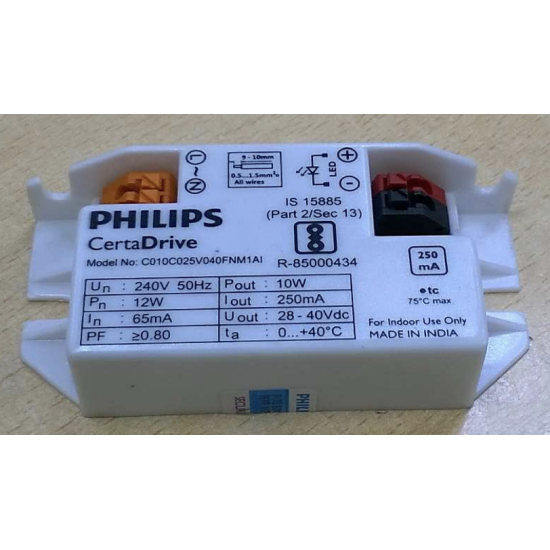 PHILIPS CertaDrive 10W 0.25A 240V - 929001413806 PHILIPS CertaDrive 10W 0.25A 240V - 929001413806
