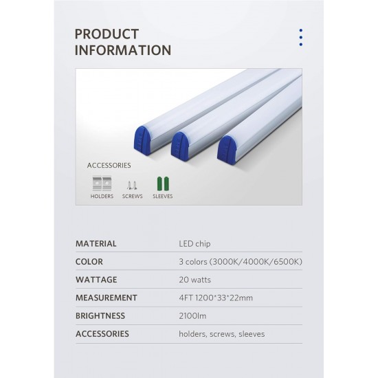 OPPLE 20W LED Batten ( White , 6500K ) OPPLE 20W LED Batten ( White , 6500K )